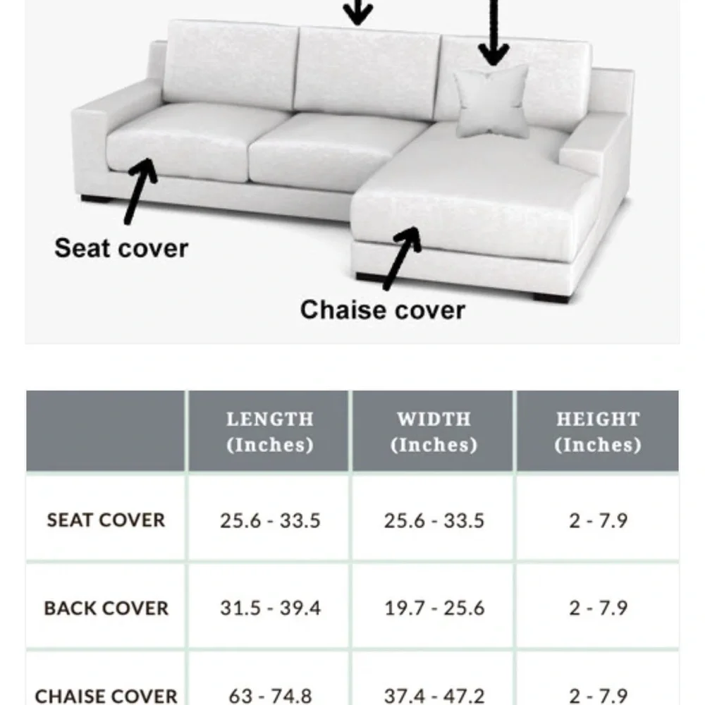 Sofa cushion covers